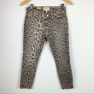 Current/Elliott The Stiletto Leopard Skinny Jeans